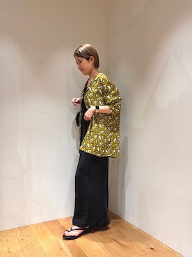 「MOHI（モヒ）のアイテム」を使った、Ayumiさん（レディース・156cm）の春コーディネート
