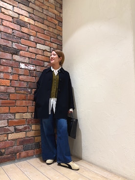 「Lee（リー）のアイテム」を使った、Ayumiさん（骨格ウェーブ・レディース・156cm）の秋コーディネート