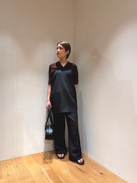 「LAATO（ラート）のアイテム」を使った、Ayumiさん（レディース・156cm）の春コーディネート