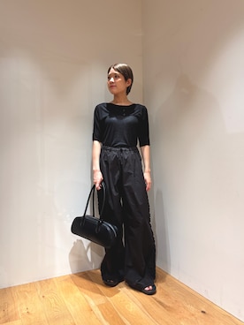 「LAATO（ラート）のアイテム」を使った、Ayumiさん（レディース・156cm）の春コーディネート