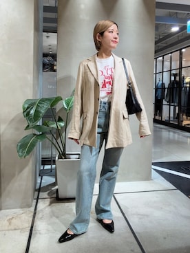 「GOOD ROCK SPEED（グッドロックスピード）のアイテム」を使った、Ayumiさん（レディース・156cm）の春コーディネート