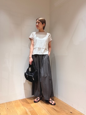 「MOHI（モヒ）のアイテム」を使った、Ayumiさん（レディース・156cm）の春コーディネート