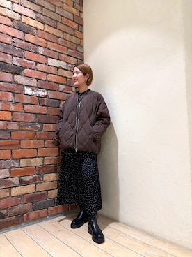 「アイテム（ダウンジャケット/コート）」を使った、Ayumiさん（レディース・156cm・20代）の冬コーディネート