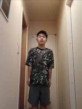 「アイテム（Tシャツ/カットソー）」を使った、1l1106y0326さん（メンズ・158cm・10代）の夏コーディネート