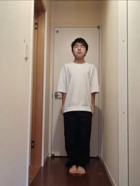「アイテム（デニムパンツ）」を使った、りゅうきくんさん（メンズ・158cm・10代）の秋コーディネート