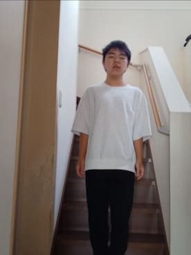 「アイテム（Tシャツ/カットソー）」を使った、りゅうきくんさん（メンズ・158cm・10代）の秋コーディネート