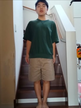 「アイテム（トップス）」を使った、りゅうきくんさん（メンズ・158cm・10代）の秋コーディネート