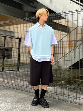 ニットベスト のメンズ人気ファッションコーディネート Wear