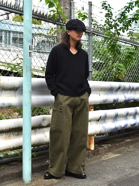 「Noen（ノエン）のアイテム（帽子）」を使った、wataruさん（メンズ・175cm）の秋コーディネート