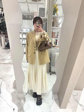 「OLUN（オルン）のアイテム」を使った、mimiさん（レディース・158cm）の春コーディネート