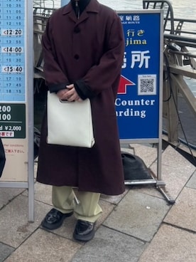「アイテム（ハンドバッグ）」を使った、なの●🔻●さん（メンズ・165cm）の秋コーディネート