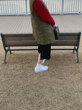 「DISCOAT（ディスコート）のアイテム（その他アウター）」を使った、muu103さん（レディース・155cm）の冬コーディネート
