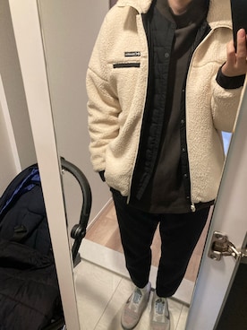 「Columbia Black Label（コロンビアブラックレーベル）のアイテム（ブルゾン）」を使った、ショウへーさん（メンズ・182cm）の冬コーディネート