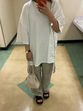 「CLEA（クレア）のアイテム（ショルダーバッグ）」を使った、ELIOTさん（レディース・154cm）の夏コーディネート