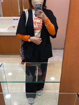 「B:MING by BEAMS（ビーミングバイビームス）のアイテム（スリッポン）」を使った、ELIOTさん（レディース・154cm）の春コーディネート