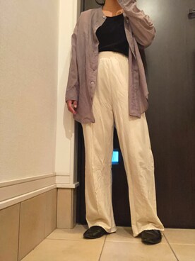 「AS KNOW AS PINKY（アズノゥアズピンキー）のアイテム（スウェットパンツ）」を使った、mrnさん（レディース・153cm）の夏コーディネート