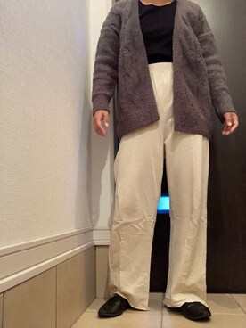 「AS KNOW AS PINKY（アズノゥアズピンキー）のアイテム（スウェットパンツ）」を使った、mrnさん（レディース・153cm）の秋コーディネート