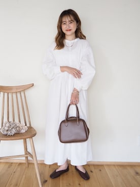 「SLURR（スラ―）のアイテム」を使った、omi*さん（レディース・161cm）の夏コーディネート