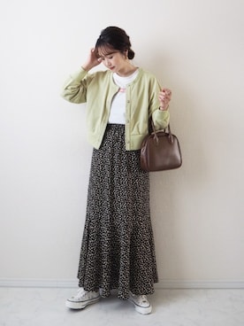 「4youstory（フォーユーストーリー）のアイテム」を使った、omi*さん（レディース・161cm）の春コーディネート