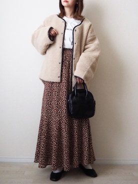 「slowmelly（スローメリー）のアイテム」を使った、omi*さん（レディース・161cm）の秋コーディネート