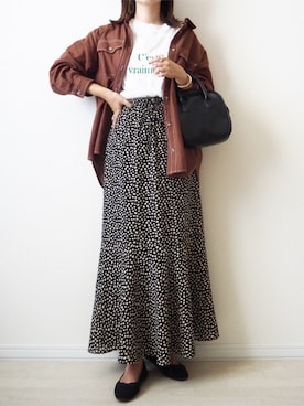 「slowmelly（スローメリー）のアイテム」を使った、omi*さん（レディース・161cm）の夏コーディネート