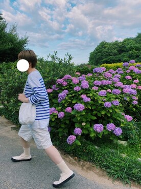 「MASTER&Co（マスターアンドコー）のアイテム（パンツ）」を使った、マさん（レディース・154cm）の夏コーディネート