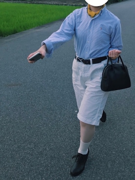 「MASTER&Co（マスターアンドコー）のアイテム（パンツ）」を使った、マさん（レディース・154cm）の夏コーディネート