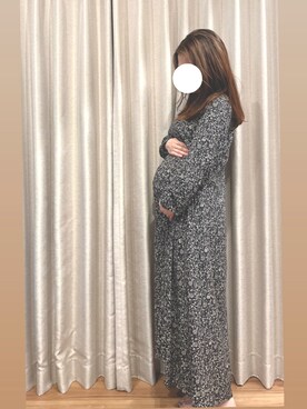 「GLOBAL WORK（グローバルワーク）のアイテム（ワンピース、グレー系）」を使った、ka__raさん（キッズ・80cm）の秋コーディネート