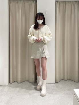 「サイドゴアブーツ」｜saeさん（レディース・159cm）の冬コーディネート