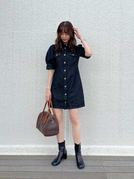 「ミニワンピ」｜saeさん（レディース・159cm）の夏コーディネート