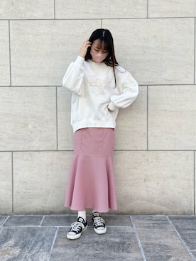 「one after another NICE CLAUP（ワンアフターアナザーナイスクラップ）のアイテム（財布/小物）」を使った、saeさん（レディース・159cm）の冬コーディネート