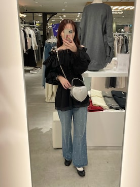 saeさん（レディース・159cm）の冬コーディネート