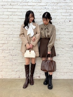 saeさん（レディース・159cm）の秋コーディネート