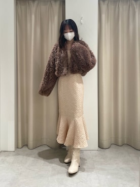 「マーメイド」｜「アイテム（その他アウター）」を使った、saeさん（レディース・159cm）の秋コーディネート
