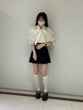 「ハイソックス」｜saeさん（レディース・159cm）の春コーディネート