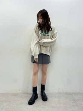 「one after another NICE CLAUP（ワンアフターアナザーナイスクラップ）のアイテム（財布/小物）」を使った、saeさん（レディース・159cm）の冬コーディネート