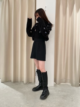 「one after another NICE CLAUP（ワンアフターアナザーナイスクラップ）の美シルエットなシンプルスカパン（その他パンツ）」を使った、saeさん（レディース・159cm）の冬コーディネート