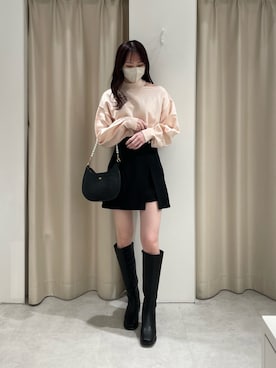 「スカパン」｜saeさん（レディース・159cm）の冬コーディネート