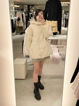 「レースアップブーツ」｜saeさん（レディース・159cm）の秋コーディネート