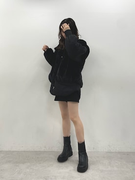 「one after another NICE CLAUP（ワンアフターアナザーナイスクラップ）の美シルエットなシンプルスカパン（その他パンツ）」を使った、saeさん（レディース・159cm）の秋コーディネート