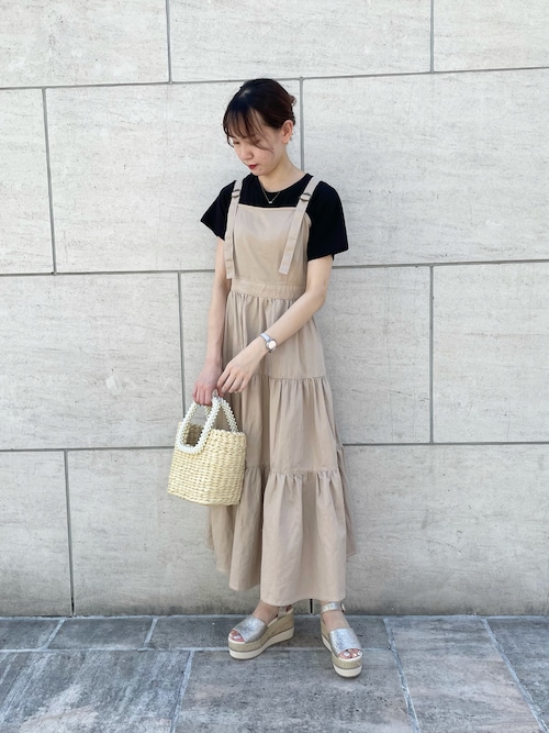 セール】ティアードジャンパースカート（ジャンパースカート）｜one