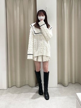 saeさん（レディース・159cm）の冬コーディネート