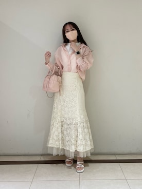 「ピンクシャツ」｜saeさん（レディース・159cm）の春コーディネート
