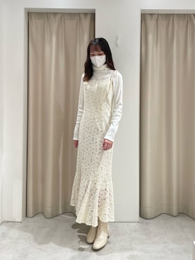 「ハイネックトップス」｜saeさん（レディース・159cm）の秋コーディネート