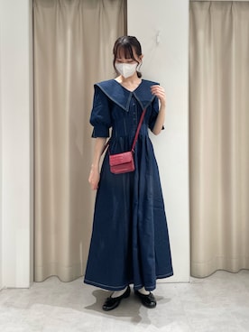 one after another NICE CLAUPのアイテムを使った「デニムワンピース