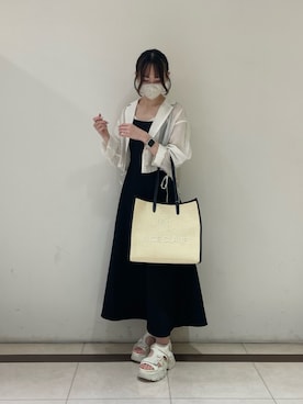 「スポサン」｜「アイテム（ジャケット/アウター）」を使った、saeさん（レディース・159cm）の夏コーディネート