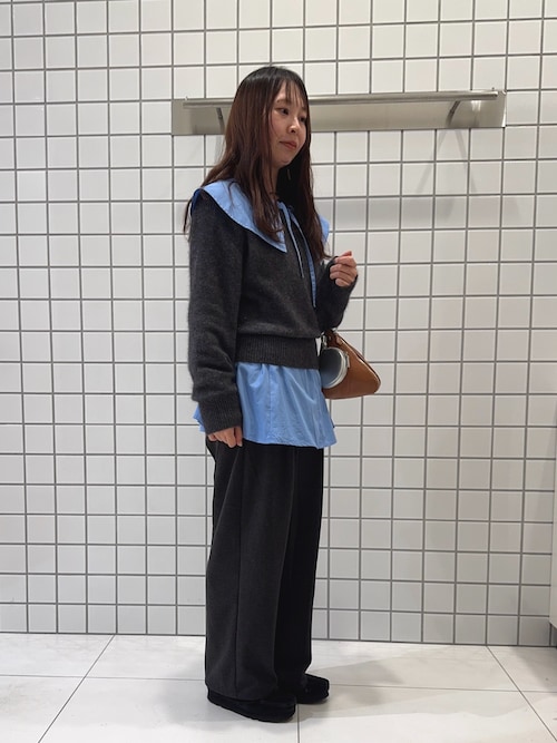 セール】ビッグカラーカフスプリーツブラウス（シャツ/ブラウス