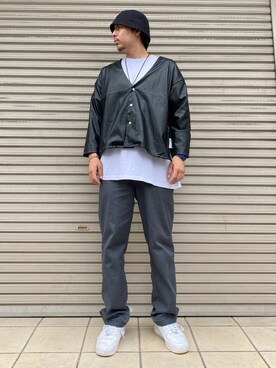 「秋トレンド2021」｜タグチ　ユータさん（メンズ・187cm）の秋コーディネート
