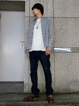 「秋トレンド2021」｜タグチ　ユータさん（メンズ・187cm）の秋コーディネート