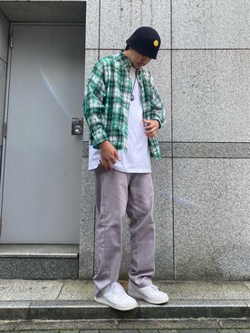 「秋トレンド2021」｜タグチ　ユータさん（メンズ・187cm）の秋コーディネート